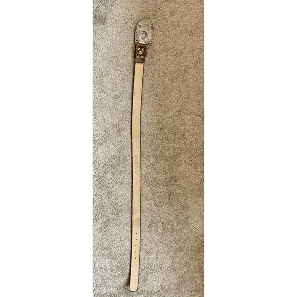 Leatherock 7563 Genuine Leather Belt w/ Gemstone Studded Buckle Boho Western 34M - Picture 9 of 11